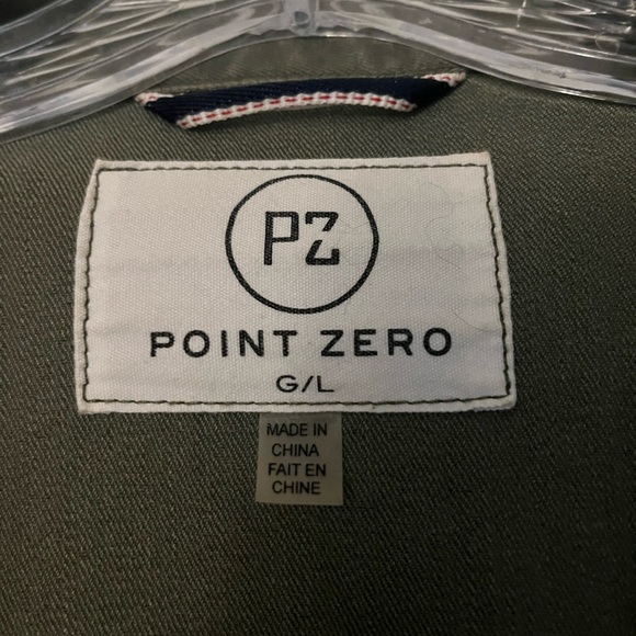 Women's L Semi Cropped Olive Jacket - Picture 2 of 4